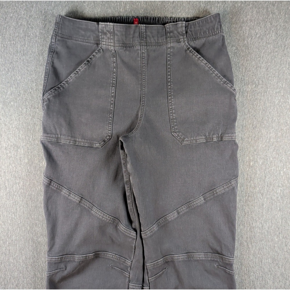 Spanx Double Knee Pants Womens L Black Twill Carpenter Pockets Slim Workwear GUC - Picture 9 of 10